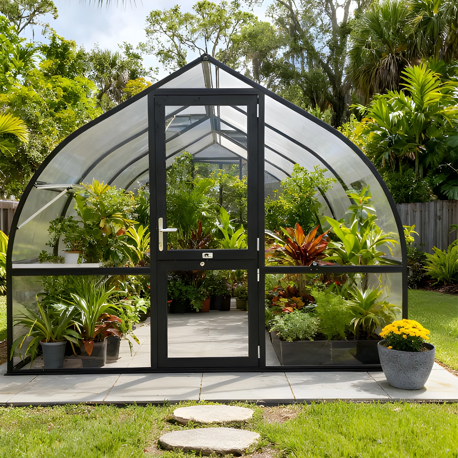 Riga 4 Black 9x14 Greenhouse