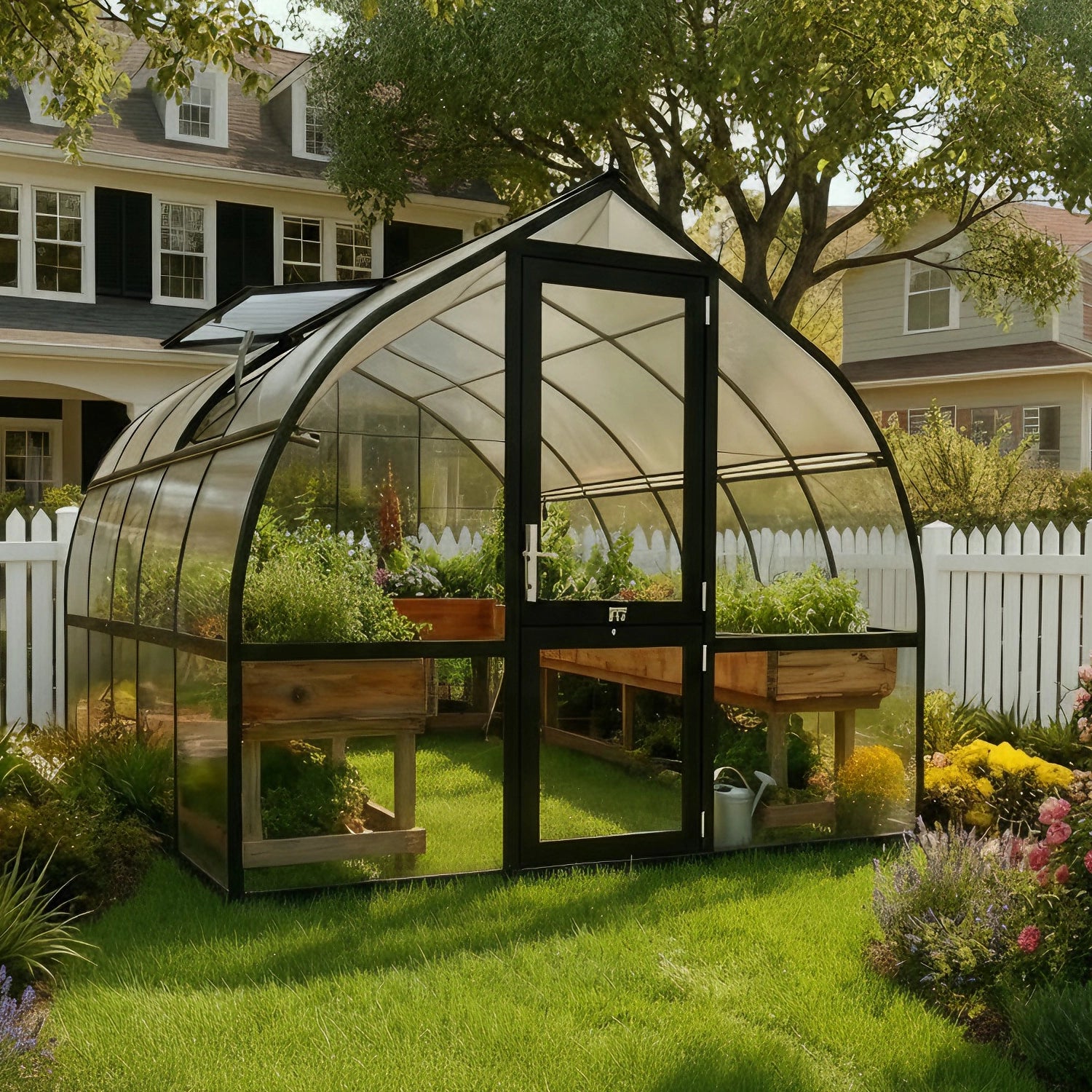 Riga 4 Black 9x14 Greenhouse