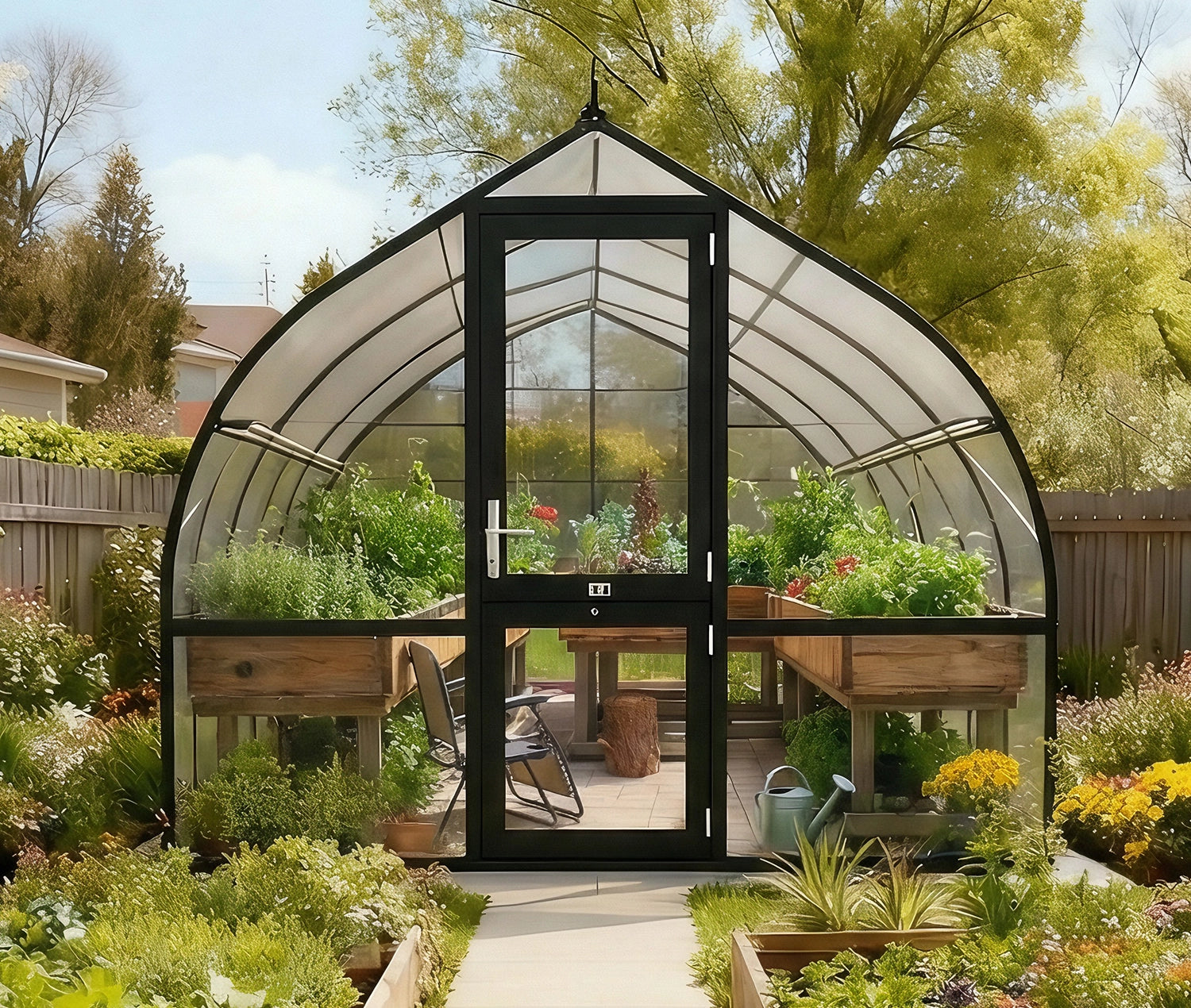 Riga 4 Black 9x14 Greenhouse
