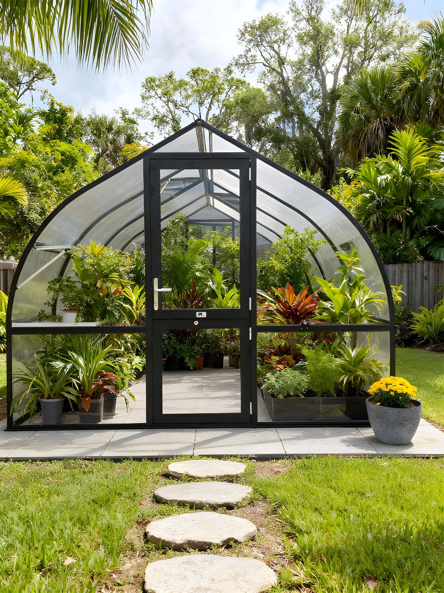 Riga 4 Black 9x14 Greenhouse