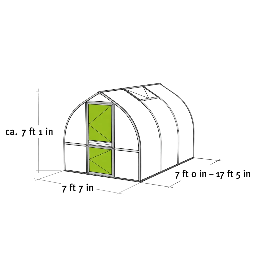Riga 3s 7x10 Greenhouse