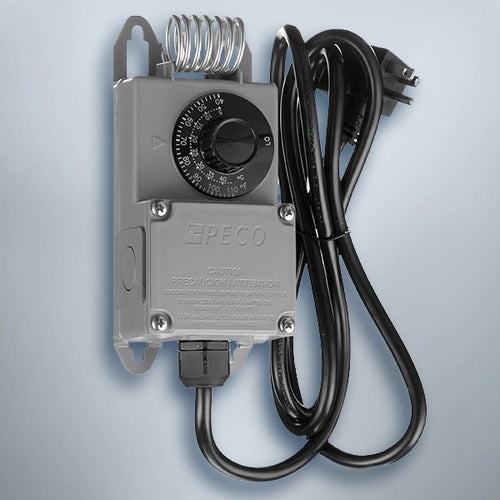 PECO TF115P Manual Dial Thermostat for Greenhouse Exhaust Fans