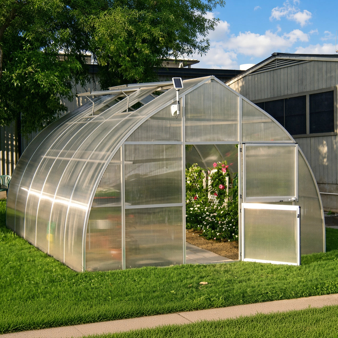 Light My Shed 4 – Solar Powered LED Greenhouse Light Kit - GS-16B02